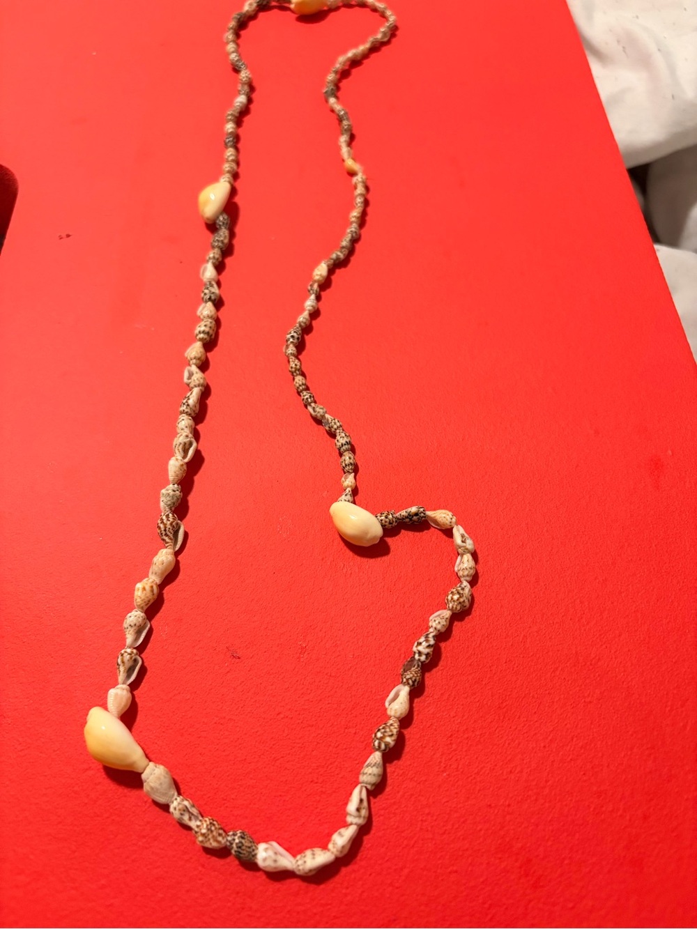 Cream Seashell Bead Necklace - Natural Beach Strand